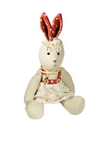 Игрушка декоративная Зайка в сарафане (34см) (777-002)