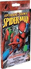 Карандаши цветные 18цв "Spider-man" к/к, подвес, Disney