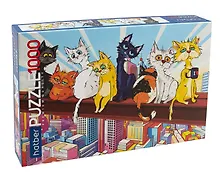 Пазл «КотоБанда» 1000 элементов, Premium, Hatber