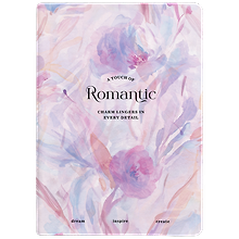 Ежедневник дат. 2027г. А5 176л 140*200 "Romantic" сиреневый, иск.кожа, интегр.переплет, тисн.фольгой, карман, 2 ляссе, скругл.углы