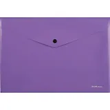Папка-конверт А4 на кнопке "Matt Vivid" непрозр.пластик, фиолетовый, Erich Krause