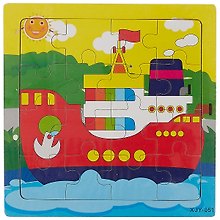 Деревянная пазл-рамка «Кораблик»