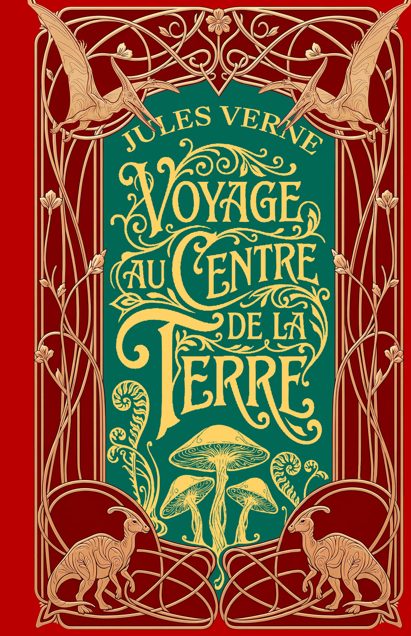 Обложка книги «Voyage au centre de la Terre = Путешествие к центру Земли»