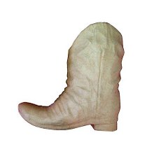 Фигурка из папье-маше объемная Ковбойский сапог (AC361) (20х9,5х19,5см)