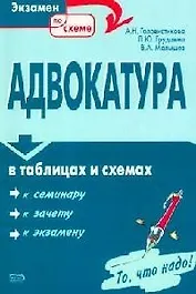 Адвокатура в таблицах и схемах: Учебное пособие