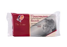 Пластилин скульптурный 500г "Люкс" белый