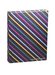 Ежедневник недат. А6 112л "Орнамент. Косые линии" 7БЦ, мат.лам, Listoff