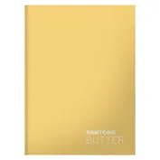 Книга для записей А5+ 96л кл. "Butter" интеграл.перепл., матов.ламин., выб.лак.