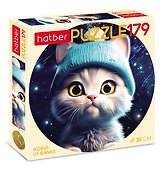 Пазл «ЛапУшка в шапочке» 179 элементов, круглый, Hatber - 0