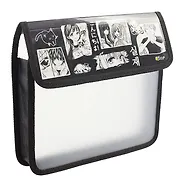 Папка для тетрадей А5 "Чёрно-белое аниме" липучка, Оникс