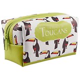Косметичка на молнии Toucans (Туканы) (16х8) (ПВХ бокс)