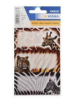 Наклейки для тетрадей "АФРИКА", 3шт.на листе, Herma