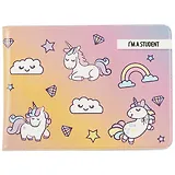 Обложка для студенческого Единороги и облачка (СБ2019-048)