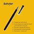 Ручка гелевая черная "Slider" 0,5 мм, soft touch, Schiller - 2