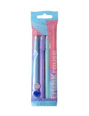 Набор шариковых ручек синих 0,7 мм, ULTRA-20 Stick Pastel, Erich Krause, 4 штуки