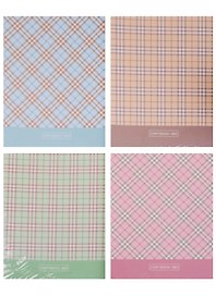 Тетрадь 160 листов клетка "Scottish tartan" на кольцах, сменный блок