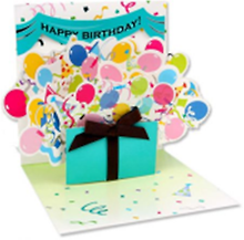 3D открытка Шары (Birthday Explosion) (мини) (TR145)