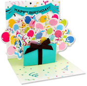 3D открытка Шары (Birthday Explosion) (мини) (TR145)