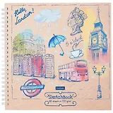 Скетчбук «Hello, England», 60 листов, 21 х 21 см