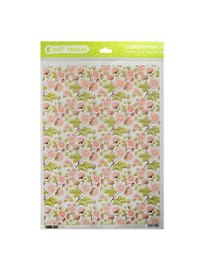 Рисовая бумага для декупажа Craft Premier Земляничный цвет (CP01246) (А3) (25г/м) (упаковка)