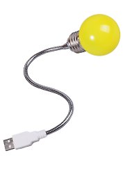 Лампа USB (22см) желтая