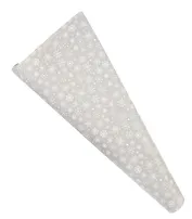 Бумага упаковочная 70*100см "Серебряные звезды" НГ инд.уп.