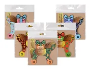 Новогоднее подвесное украшение Лошадка на удачу с предсказанием (картон, скретч-слой) (10х9) (95242)