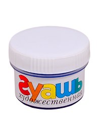 Гуашь художественная 33 мл кобальт синий (имит.), olki