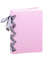 Записная книжка А6+ 96л лин. "Le Petit" розов., мягк.переплет, декор.шнуровка, 2 ляссе, инд.уп.