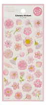 Наклейки Цветы (розовый), PVC