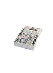 Блокнот А6 100л кл."NEWSPAPER" 7БЦ, выб.уф-лак., евроспираль, ассорти, MARKER ARTE