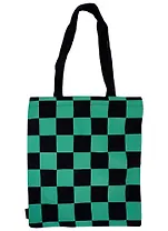 Сумка-шоппер Аниме Паттерн зеленый (цветная) (текстиль) (40х32)