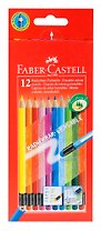 Карандаши цветные Faber-Castell, Color Pencils, 12 цветов с ластиком