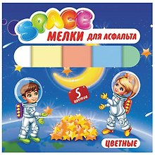 Мелки цветные 5шт асфальтные "ArtSpace"