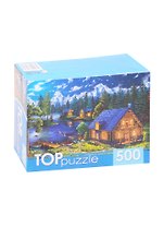 Пазл Домик у ночного озера TOPpuzzle 500 элементов ХТП500-4230