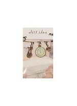 Кулоны в асс.2 Часы круглые белые (QA 754) (14021293) (упаковка)