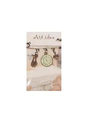 Кулоны в асс.2 Часы круглые белые (QA 754) (14021293) (упаковка)