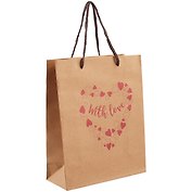 Подарочный пакет «With love», А5