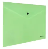 Папка-конверт А4 на кнопке "Pastel" до 100л, непрозрачная, цвет мятный, 0,18мм, BRAUBERG