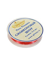 Шнур силиконовый малиновый №07 (00009713) (0,6мм х 18м)