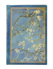 Книга для записей "Ван Гог. Ветка миндаля" А5, твердая обложка, тиснение