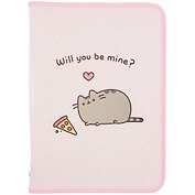 Папка для тетрадей А4 "Pusheen" пластик, молния с трёх сторон