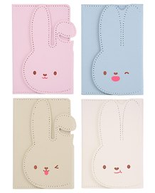 Записная книжка А6 96л лин. "Rabbit" тв.обл., фигурн.магн.клапан, ассорти, инд.уп.