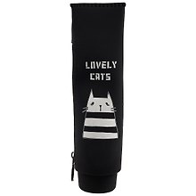Пенал на молнии Тюбик Lovely cats (силикон) (23х7,5) (ПВХ бокс)