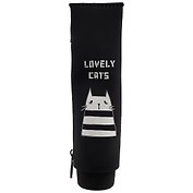 Пенал на молнии Тюбик Lovely cats (силикон) (23х7,5) (ПВХ бокс)