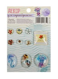 Набор декоративных элементов Морские зарисовки (1221865) (Арт Узор) (3+) (упаковка)