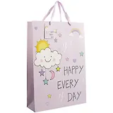 Пакет А3 46*33*10 "Счастье каждый день" дет., бум.мат.ламинат