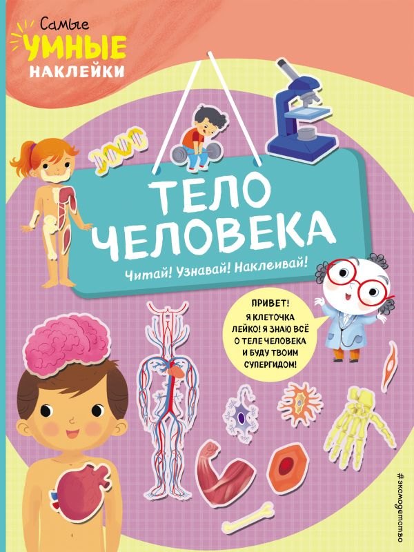 Книги с наклейками Тело человека (с наклейками)