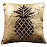 Подушка с пайетками Ананас черный(текстиль)(40х40) - 0
