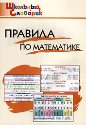 Правила по математике. Начальная школа